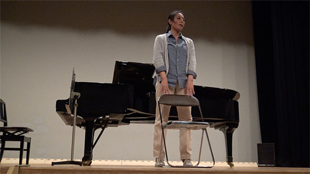 柳田さんの柔軟体操