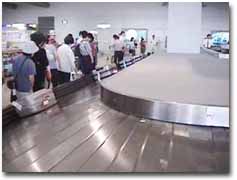 荷物の受け取り