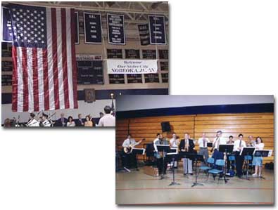 アメリカ国旗掲揚