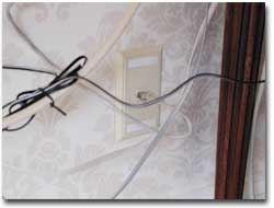 ホテルの壁の10Base T