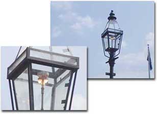 つきっぱなしのガス灯