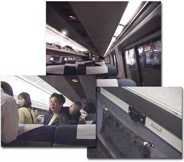 アムトラック車内
