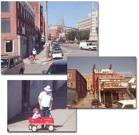 アムトラック車内からの景色