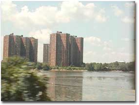 アムトラックからのニューヨークの景色