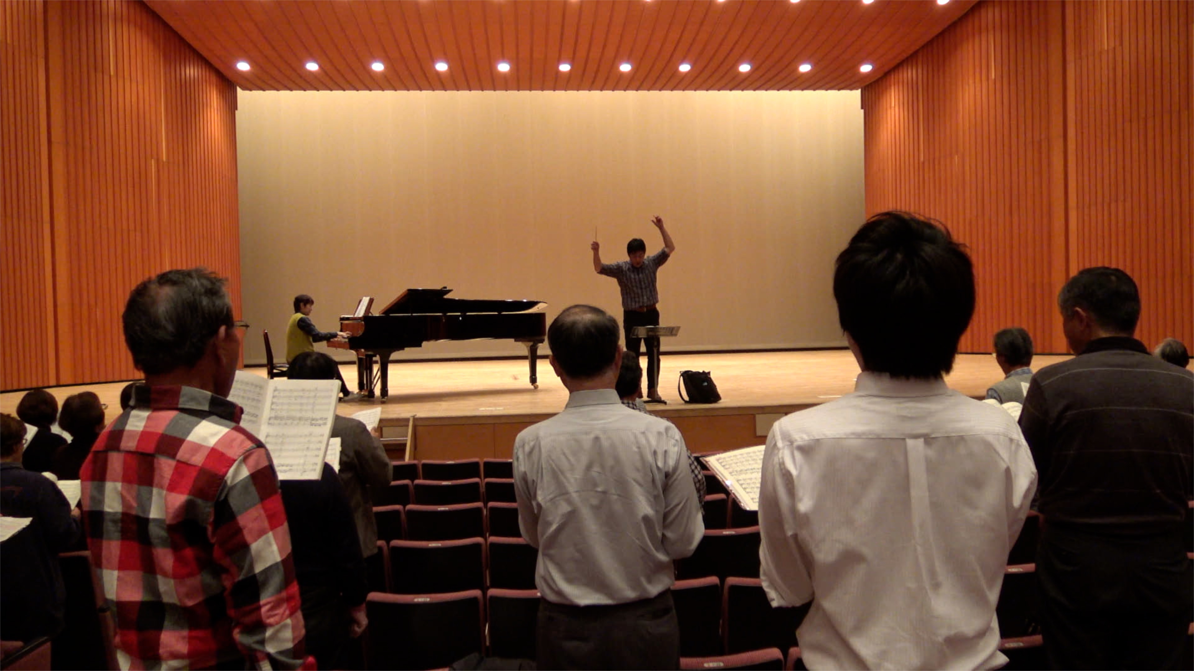 柳田先生の「第九」の練習